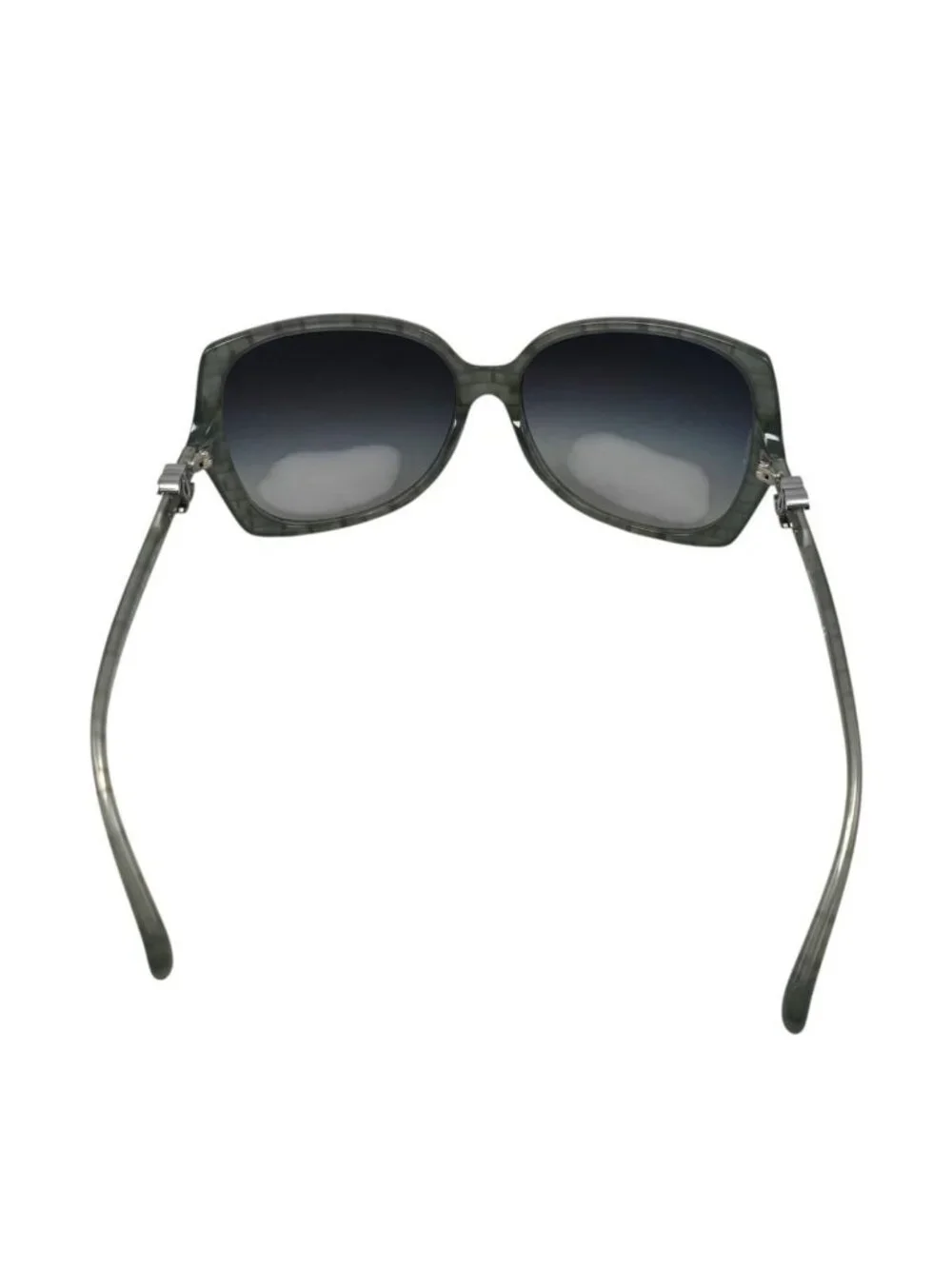 Chanel Sunglasses CC Logo Acetate Green Silver Eyewear